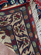 3x4 Hand-Knotted Prayer Mat – Islamic Rug for Salah, Wool Muslim Prayer Rug, Ramadan Gift, 4.1x2.8 ft, Wall Hanging Rug