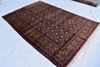 6x10 Hand-Knotted Sitara Naksha Rug | Authentic Afghan Wool Carpet | Oriental Area Rug, Rug for Dining Room, Bedroom Rug 9.8x6.5 ft