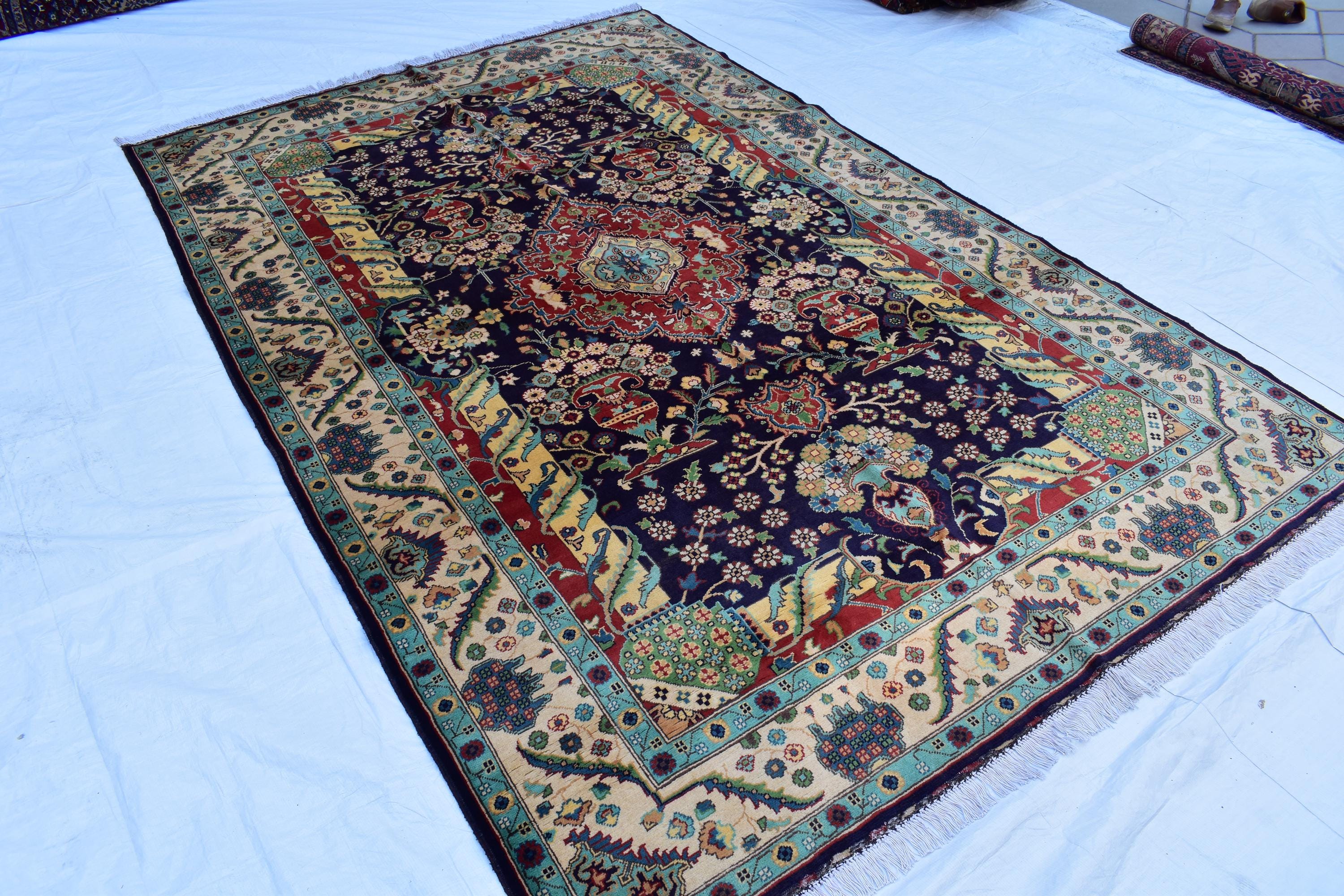7x10 Stunning Rezmahi Rug – Handmade Persian Tribal Design – Perfect for Living Rooms, Large Spaces–Durable Wool, Free Shipping, 6.7x9.9 ft