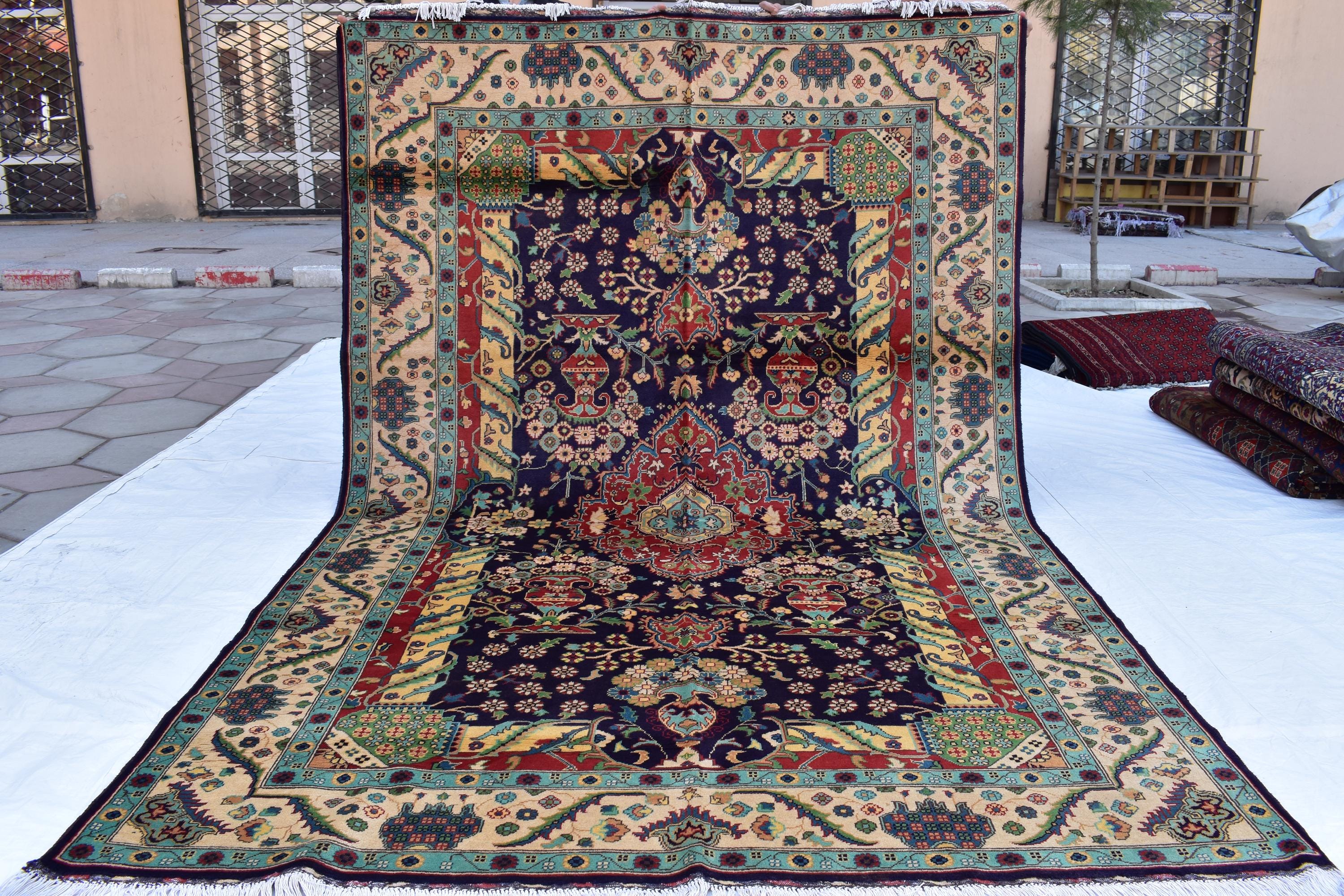7x10 Stunning Rezmahi Rug – Handmade Persian Tribal Design – Perfect for Living Rooms, Large Spaces–Durable Wool, Free Shipping, 6.7x9.9 ft