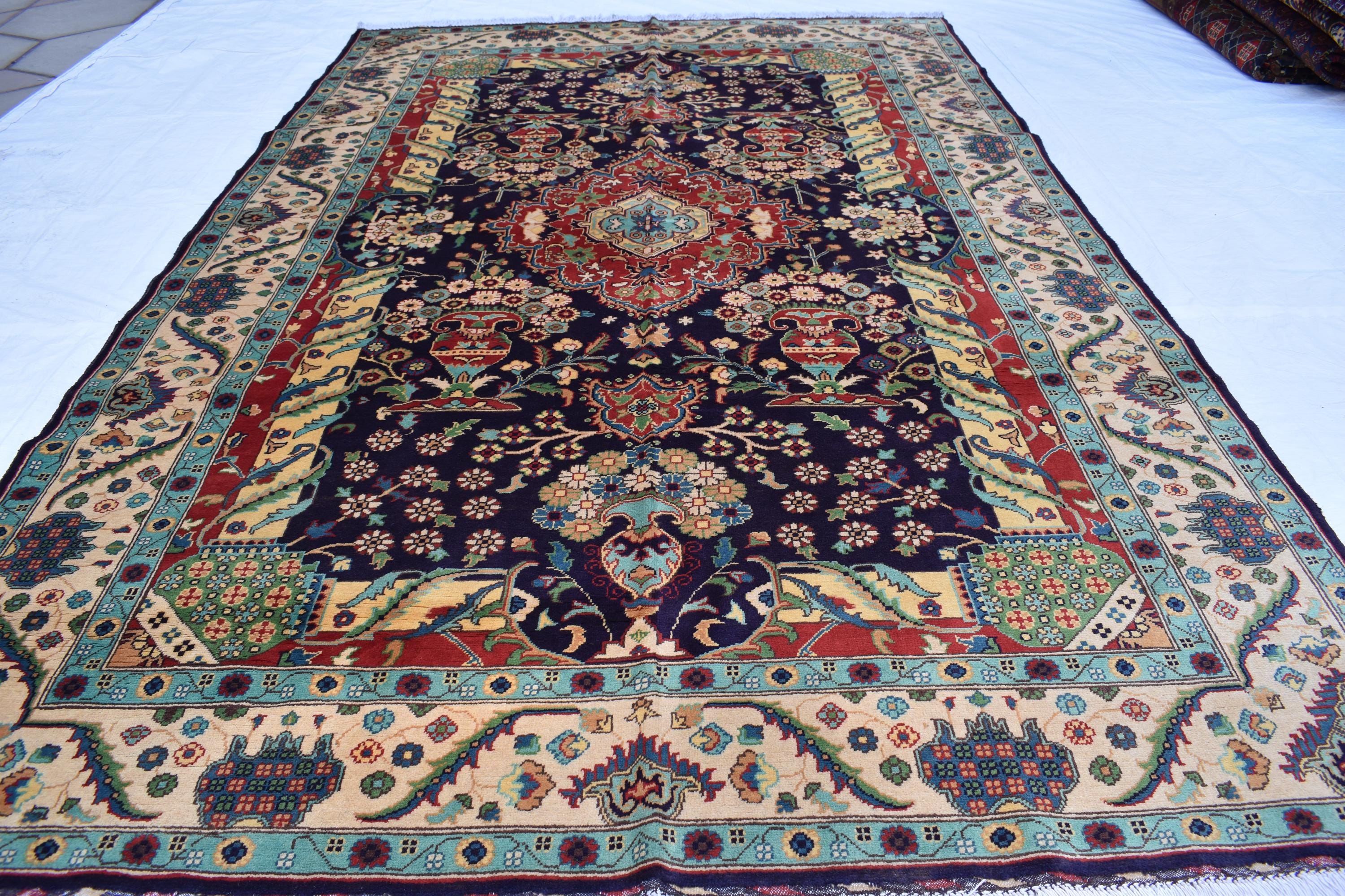 7x10 Stunning Rezmahi Rug – Handmade Persian Tribal Design – Perfect for Living Rooms, Large Spaces–Durable Wool, Free Shipping, 6.7x9.9 ft