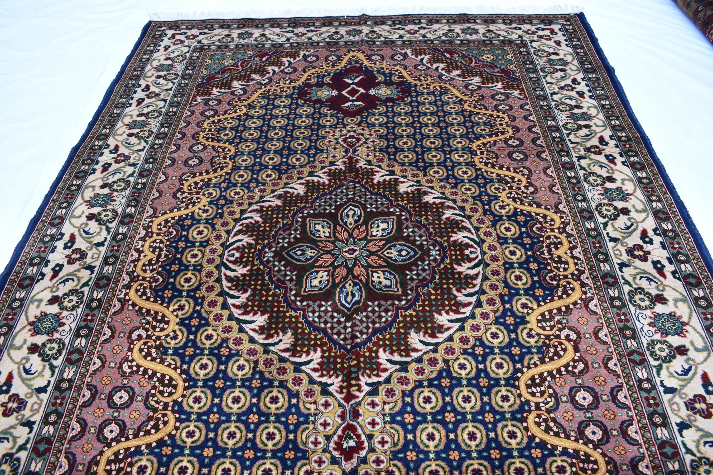 Stunning 6.7x9.9 ft Rezmahi Rug – Handmade Persian Tribal Design – Perfect for Living Rooms, Large Spaces – Durable Wool, Free Shipping