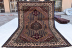 Stunning 6.7x9.9 ft Rezmahi Rug – Handmade Persian Tribal Design – Perfect for Living Rooms, Large Spaces – Durable Wool, Free Shipping