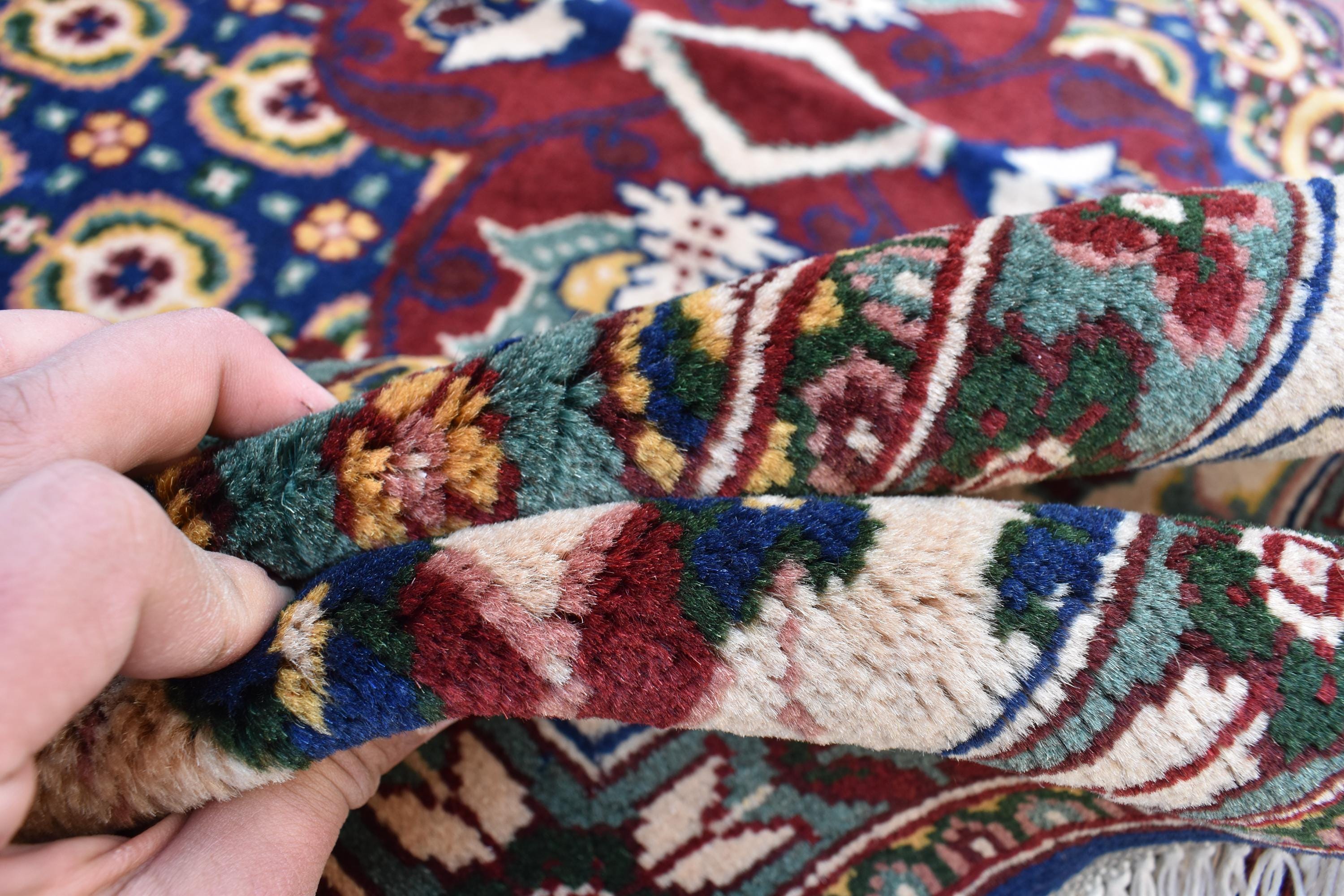 Stunning 6.7x9.9 ft Rezmahi Rug – Handmade Persian Tribal Design – Perfect for Living Rooms, Large Spaces – Durable Wool, Free Shipping