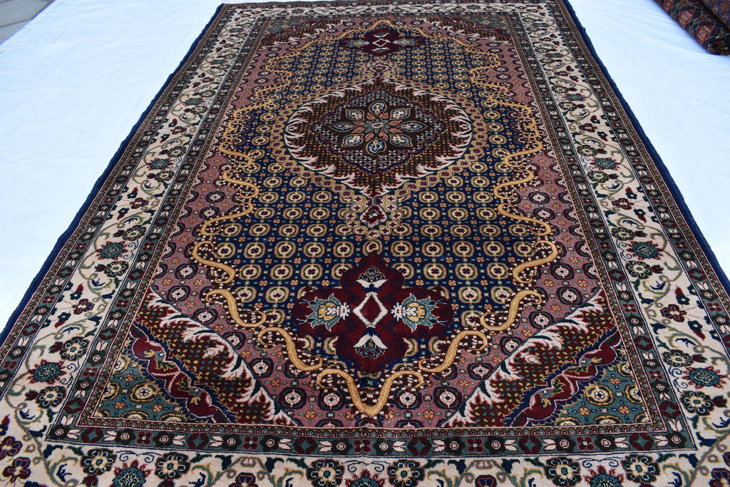 Stunning 6.7x9.9 ft Rezmahi Rug – Handmade Persian Tribal Design – Perfect for Living Rooms, Large Spaces – Durable Wool, Free Shipping