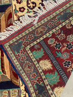 Handmade Prayer Mat – 4.2x2.8 ft | Islamic Rug | Muslim Prayer Rug | Soft & Luxurious Sajjadah | Turkish Style Janamaz | Islamic Gift