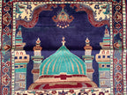 Handmade Prayer Mat – 4.2x2.8 ft | Islamic Rug | Muslim Prayer Rug | Soft & Luxurious Sajjadah | Turkish Style Janamaz | Islamic Gift