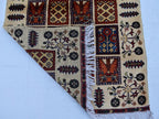 3x4 Ayni Rug Handmade Small Size, Traditional Tribal Design, Perfect for Cozy Spaces, Bedroom, Office 3.4x4.11 ft