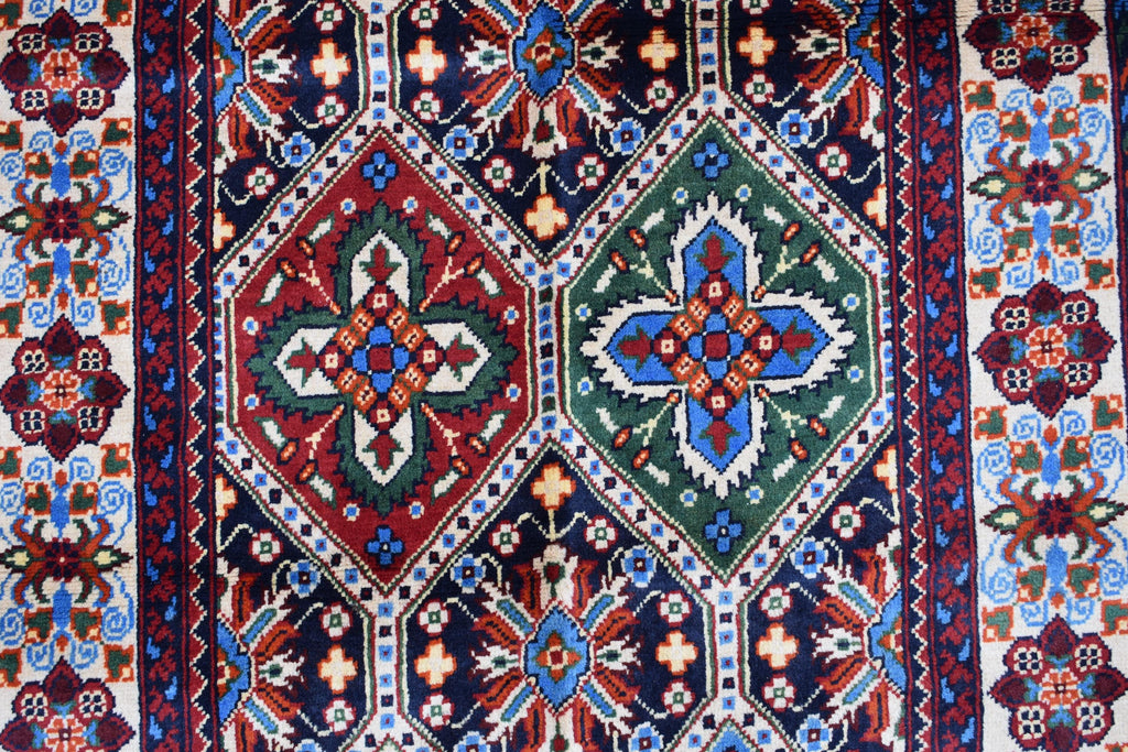 Handwoven Kashi Rug 3.3x5 ft – Traditional Afghan Wool Carpet, Small Area Rug, Persian Style Rug, Rug for Bedroom, Living Room, Hallway Rug