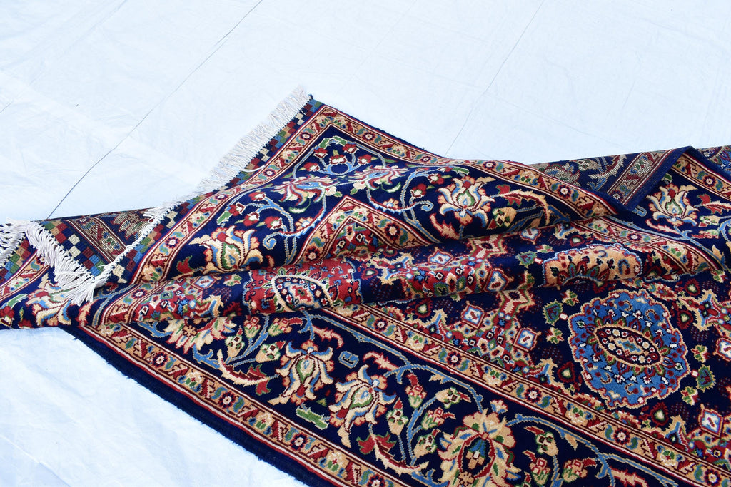 5x7 Handmade Abresham Afghan Rug–Colorful Rug, Traditional Geometric Design, Wool Carpet, Persian Home Style, Perfect for Living room 5x6.10