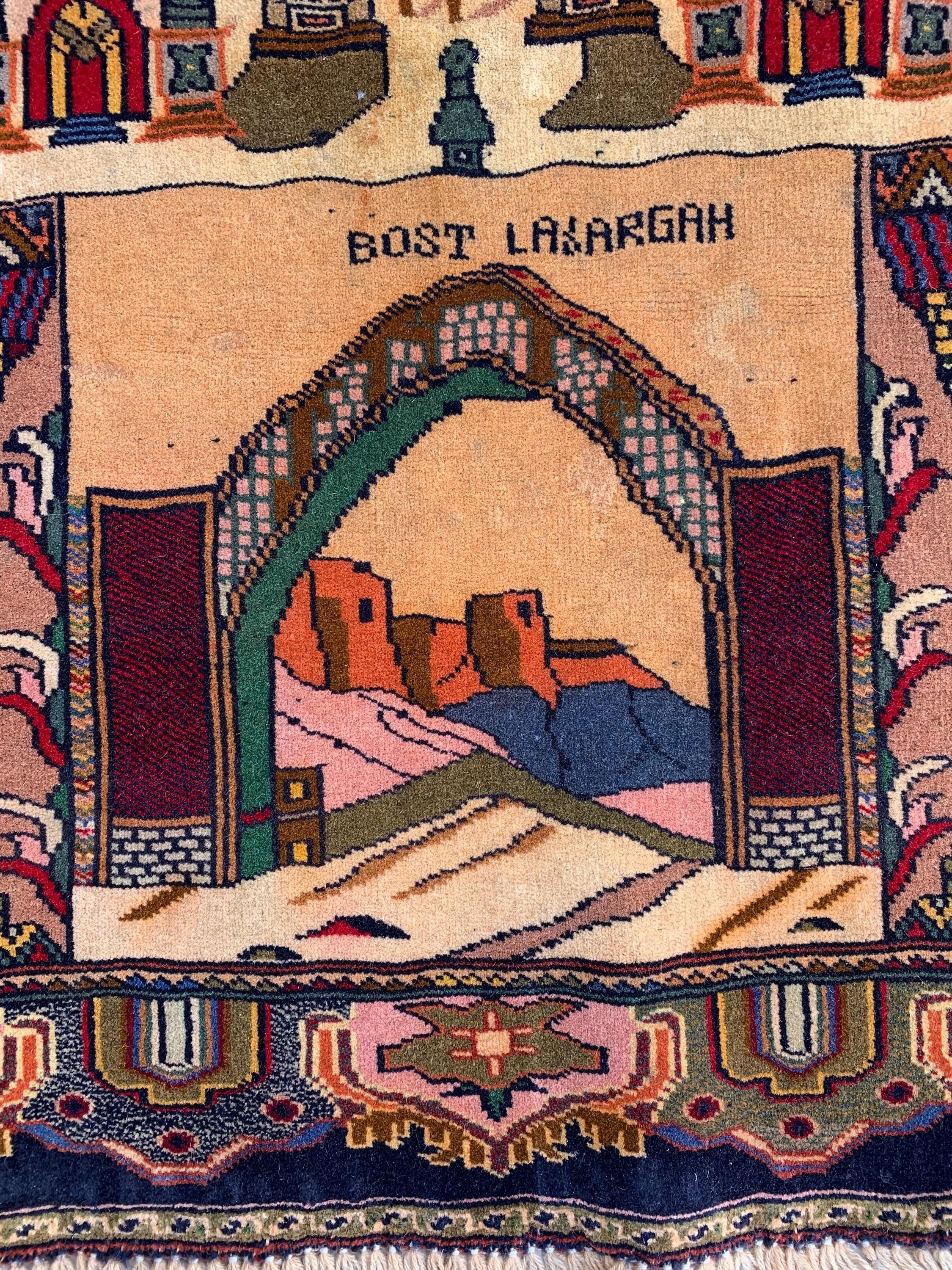3x4 Handmade Vintage Afghan Rug-Laraghah Wool Carpet, Oriental Tribal Decor, Collectible Rug, Wall Hanging Rug Decorative Rug 4.3x3.2 ft