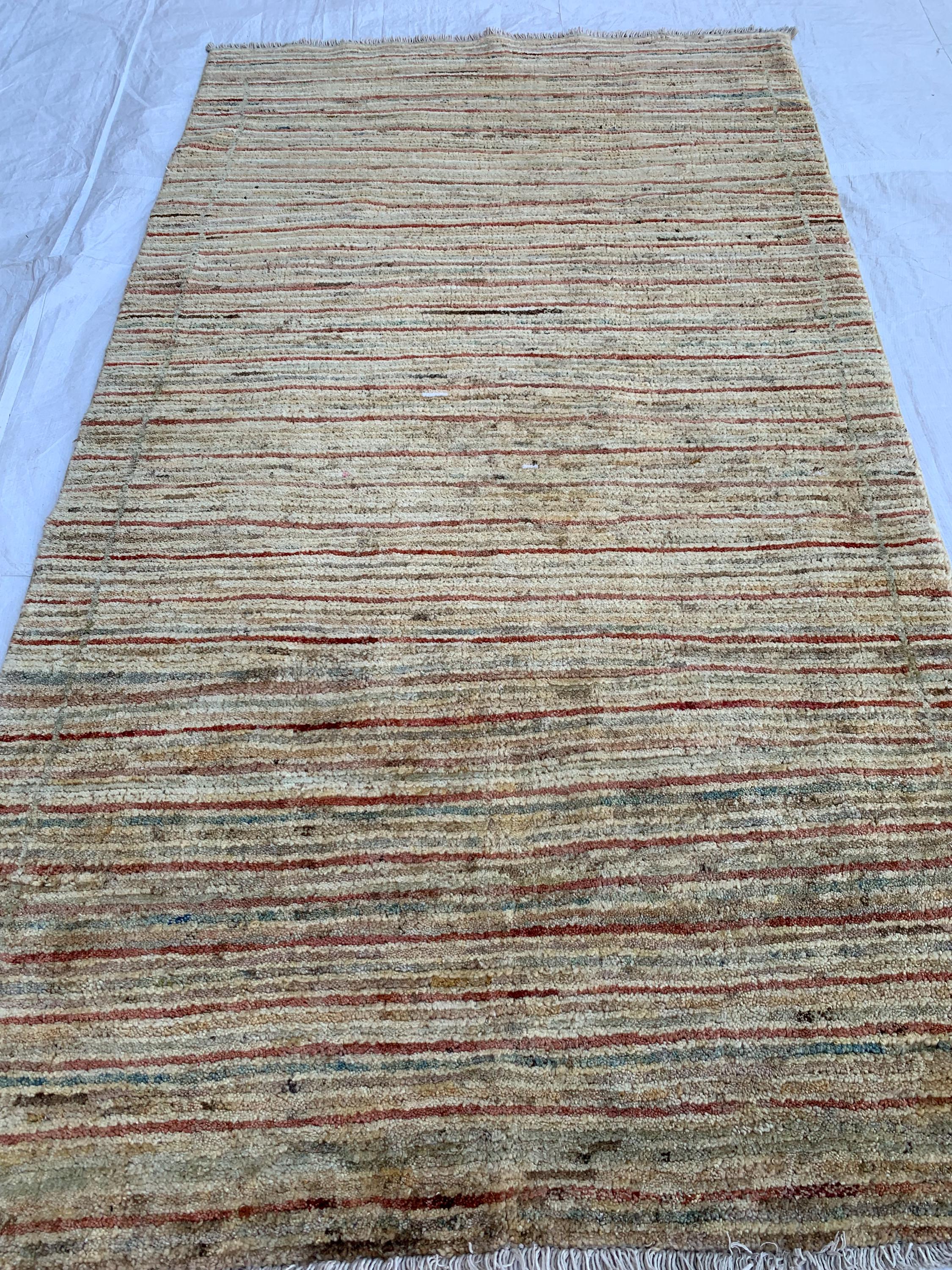 3x6 Vintage Gabba Rug – Handmade Afghan Wool Carpet, Tribal Boho Area Rug, Rustic Decor, Perfect For Farmhouse 6x3.4 ft