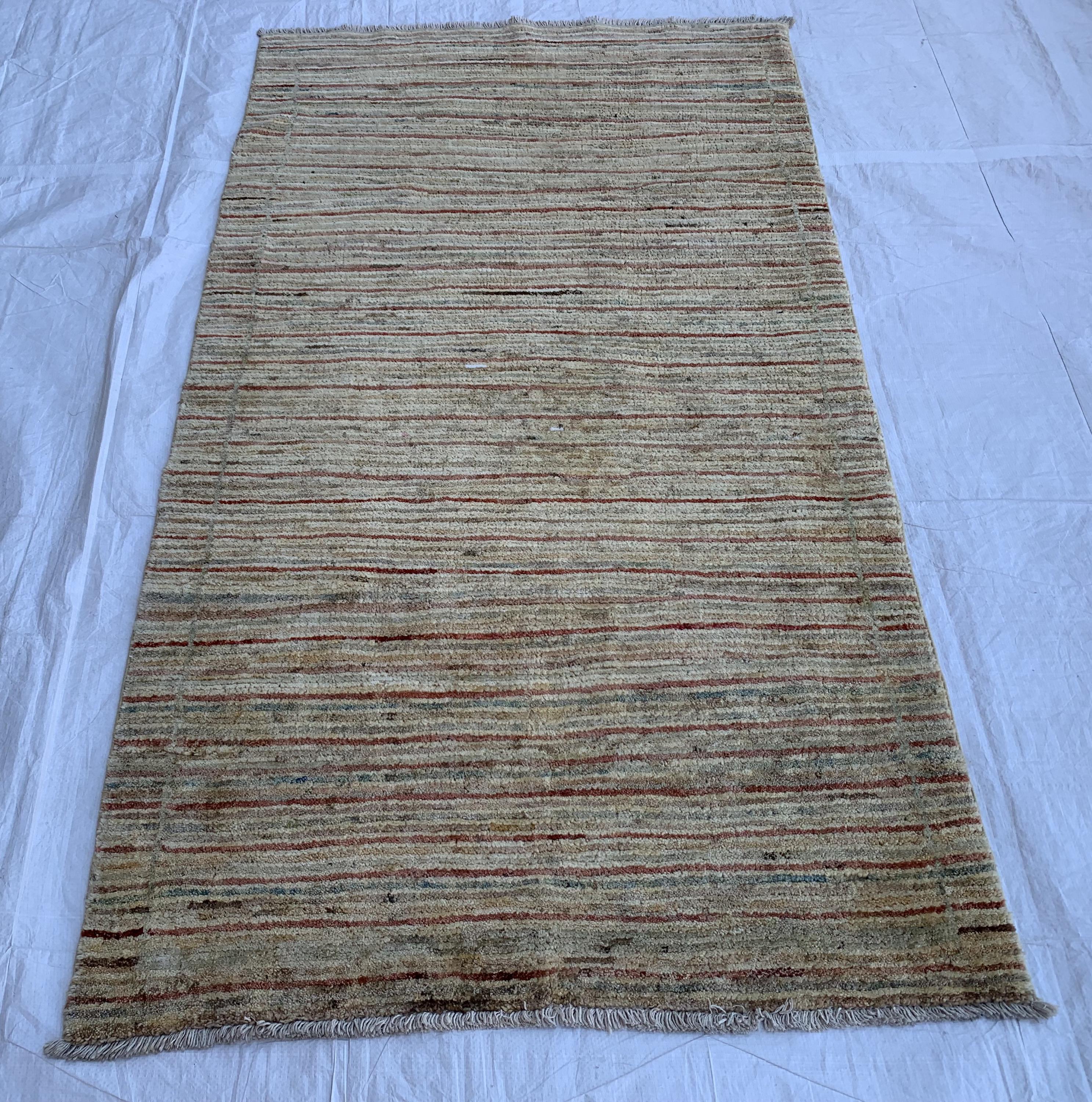 3x6 Vintage Gabba Rug – Handmade Afghan Wool Carpet, Tribal Boho Area Rug, Rustic Decor, Perfect For Farmhouse 6x3.4 ft