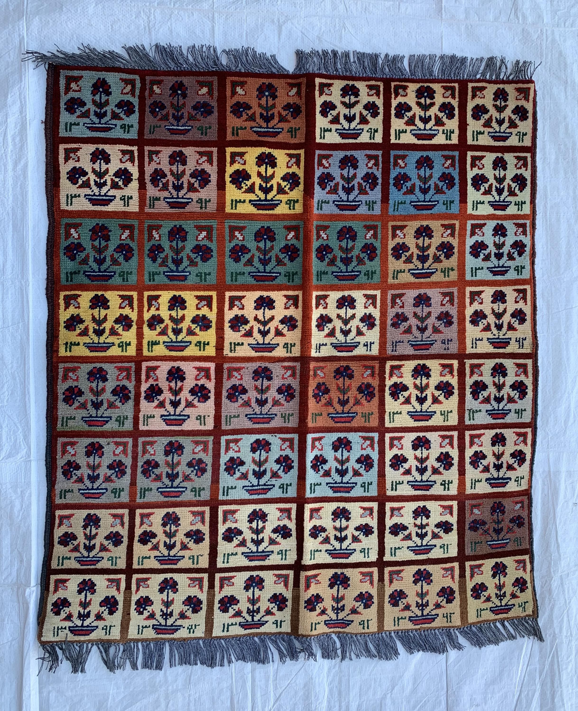 3x5 Handmade Afghan Wool Rug–Geometric Tribal Carpet, Boho Home Decor, Colorful Oriental Area Rug, Bedroom Rug, Office Rug 5.2x3.1 ft