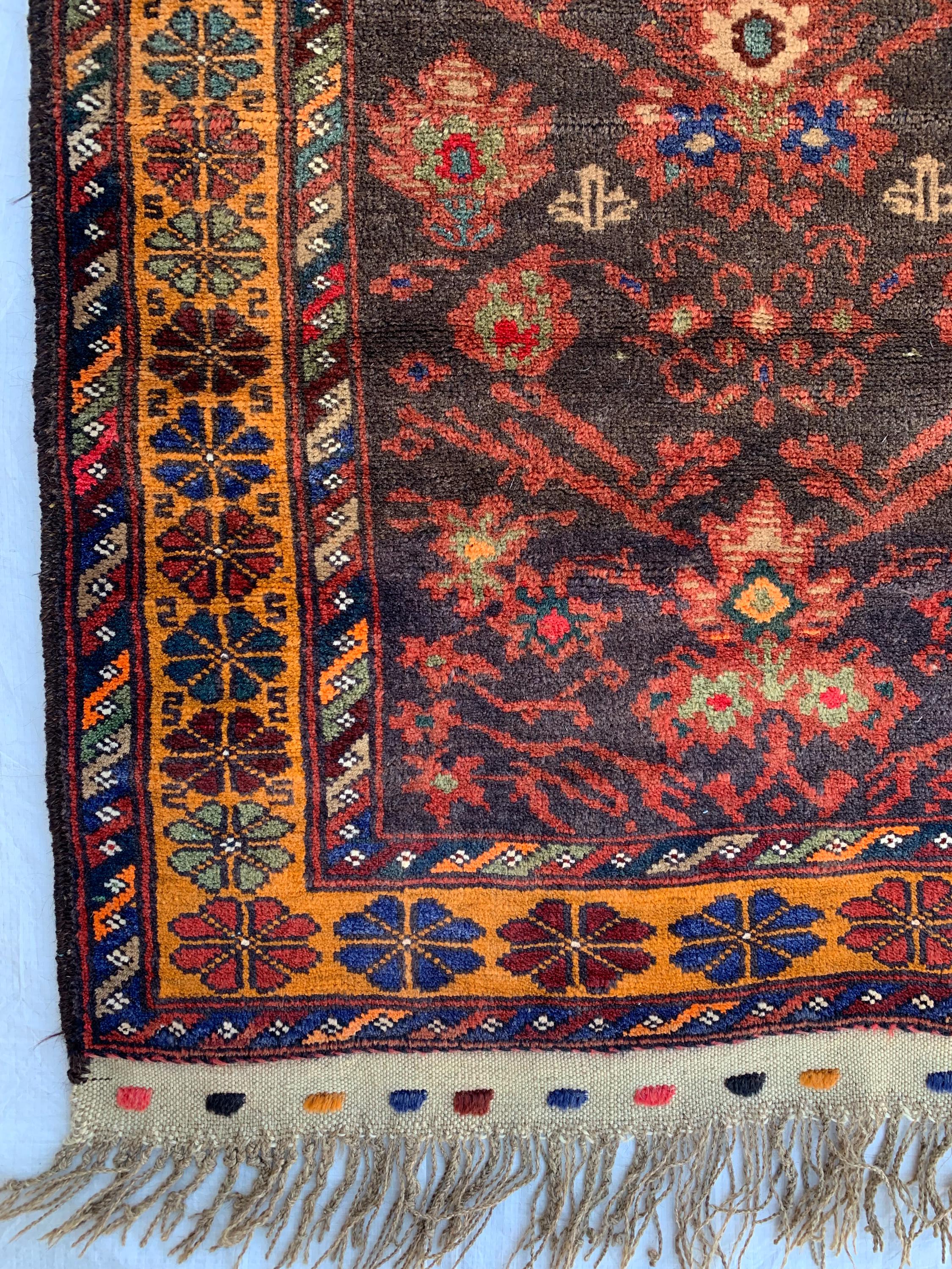 Vintage Prayer Mat – 4.8x2.9 ft – Handmade Wool Rug, Islamic Prayer Carpet, Antique Afghan Sajjadah, Collectible Tribal Decor