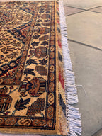 4×6 Bronze Beljik Naksha Handwoven Rug–Traditional Wool Carpet, Oriental Tribal Area Rug, Afghan Decorative Rug, Rug For bedroom 6.2×4.1 ft