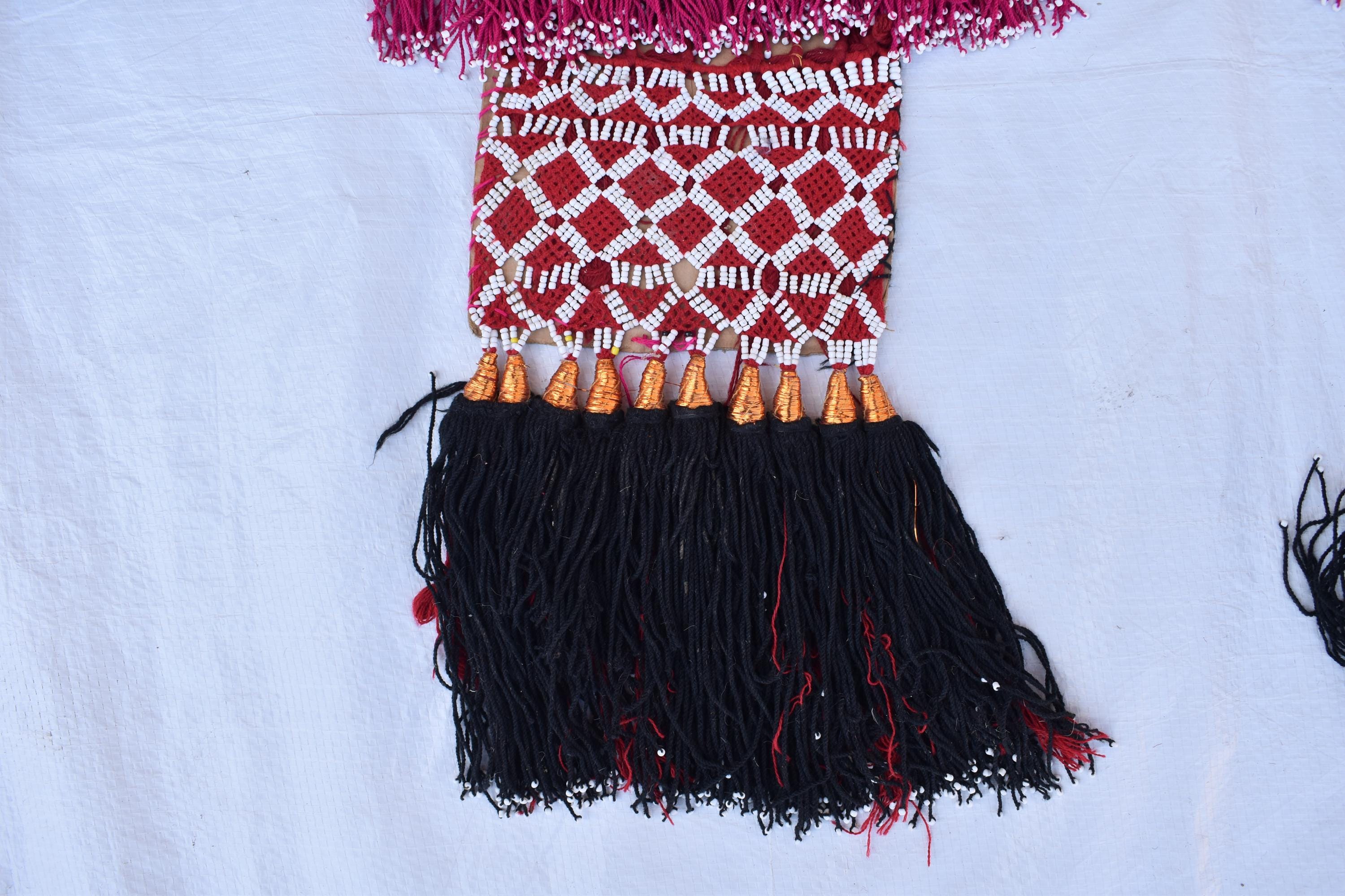 Wall Hanging Hand-Knitted Morai Jalar – 7.2 ft Length | Boho Home Décor, 2 pieces, Decorative Jalar for Living Room, Kitchen, Bedroom