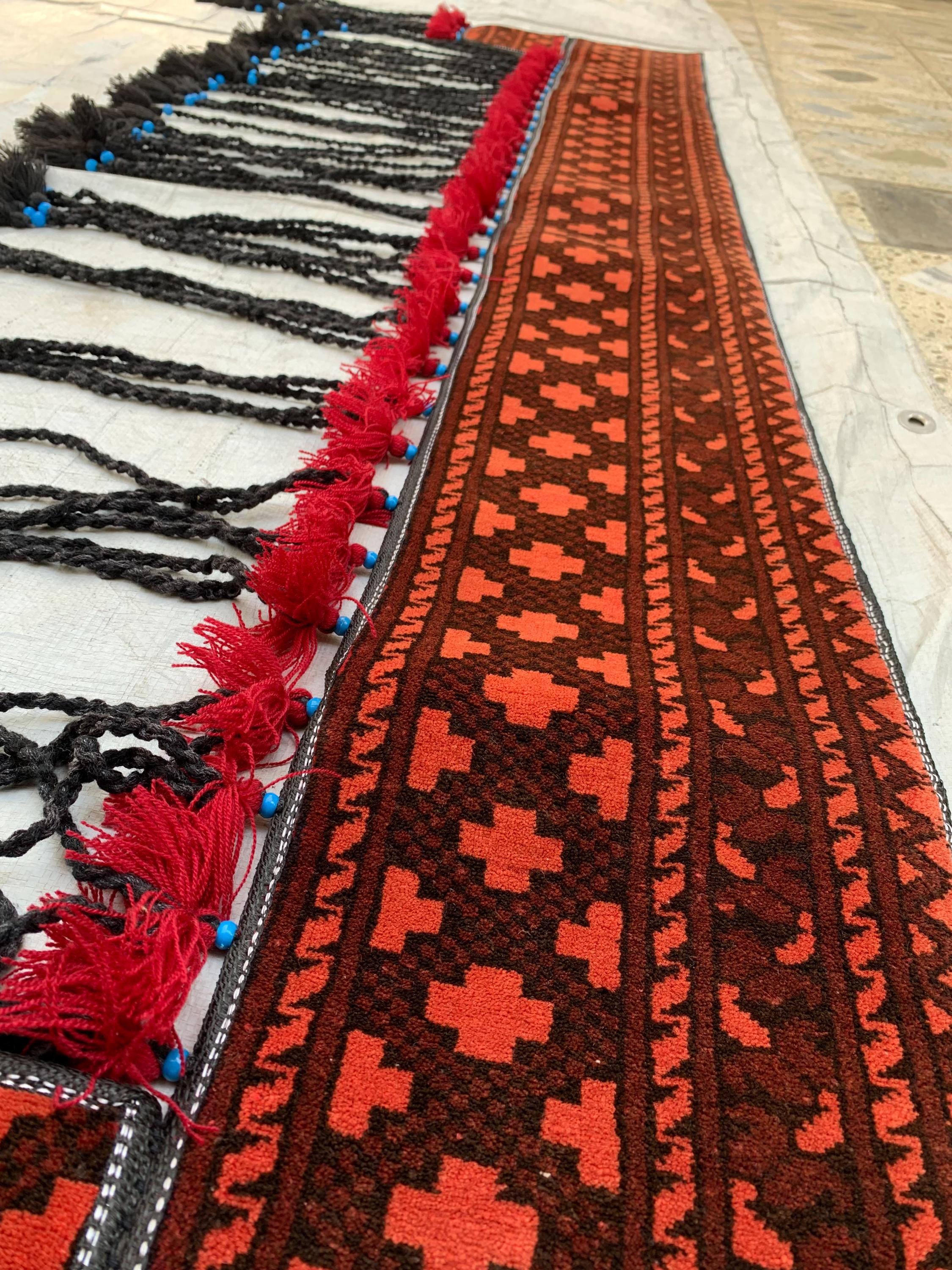 Hand-Knitted Morai Jalar Wall Hanging – 7 ft Length | Boho Home Décor, Wall Decor Rug for Kitchen, Living Room