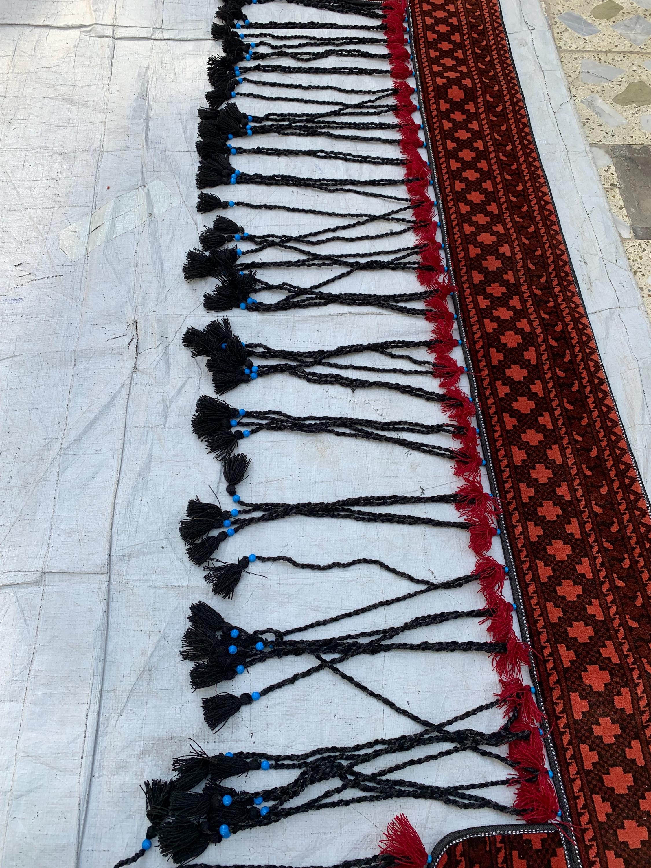Hand-Knitted Morai Jalar Wall Hanging – 7 ft Length | Boho Home Décor, Wall Decor Rug for Kitchen, Living Room