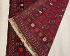 Vintage Handwoven Ahal Gul Tribal Wool Rug, Rug for Hallway, Bedroom, Living Room 5.4 x 3 ft, 40 year old Rug, Collectible Rug