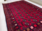 Vintage Handwoven Ahal Gul Tribal Wool Rug, Rug for Hallway, Bedroom, Living Room 5.4 x 3 ft, 40 year old Rug, Collectible Rug