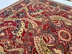 10x13 Persian Design Handwoven Rug–Large Vintage Wool Carpet – Traditional Oriental Pattern – Boho Home Decor, Rug for Living Room 13.3x9.12