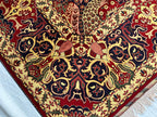 10x13 Persian Design Handwoven Rug–Large Vintage Wool Carpet – Traditional Oriental Pattern – Boho Home Decor, Rug for Living Room 13.3x9.12