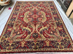 10x13 Persian Design Handwoven Rug–Large Vintage Wool Carpet – Traditional Oriental Pattern – Boho Home Decor, Rug for Living Room 13.3x9.12