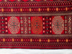Antique Ahal Gul Handmade Beljik Rug –13.2x9.11 ft Wool and Silk | Luxurious Oriental Carpet | Red & Blue Persian Design | Living Room Decor