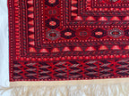 Top Quality Mawrai Gul Handmade Rug – 12.5x9.6 ft Wool & Silk |Tribal Turkmen Design | Red Oriental Carpet | Elegant Home Decor, Living Room
