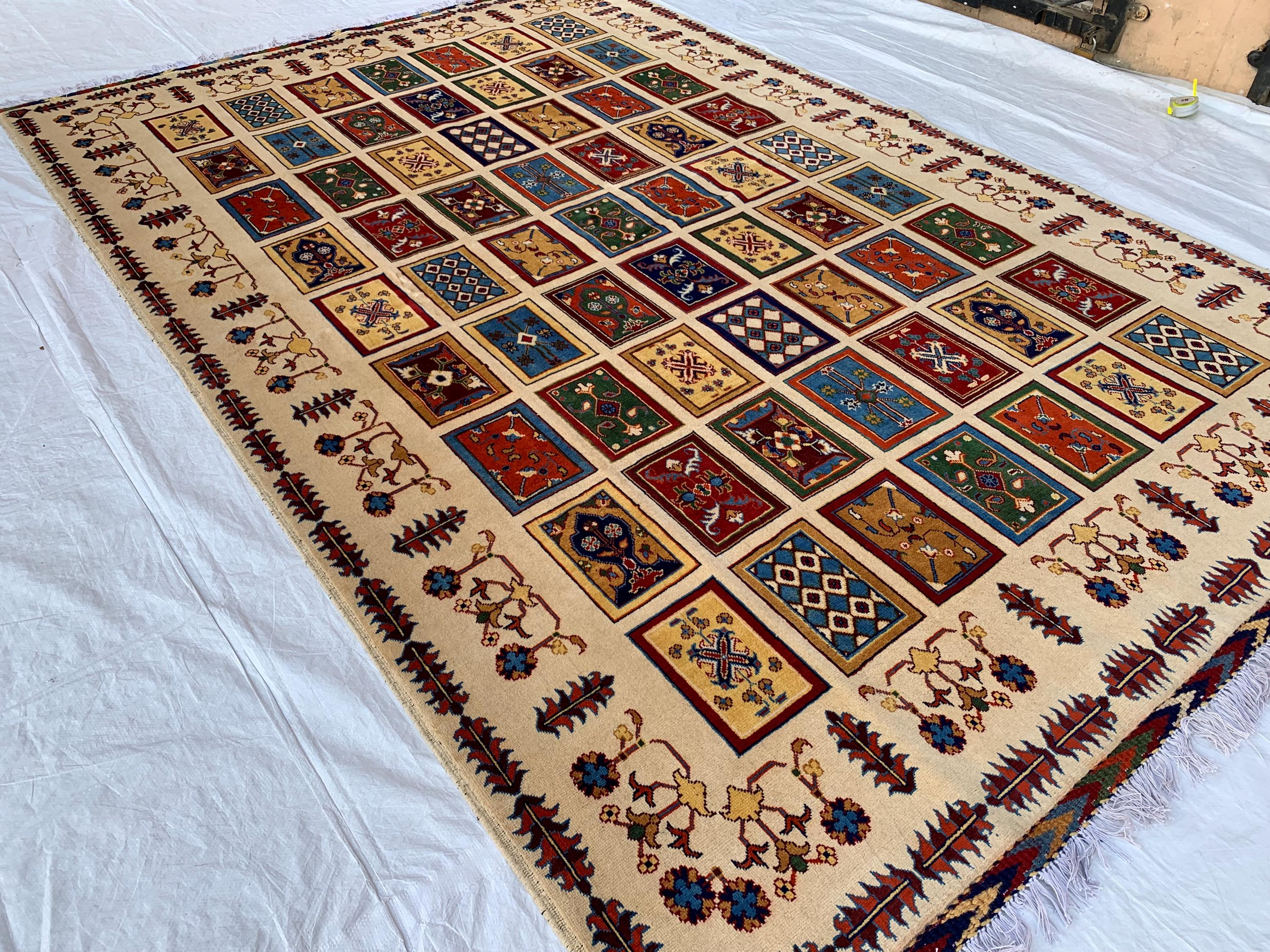 7x10 Authentic Afghan Handmade Ayni Rug – Traditional Craftsmanship & Timeless Design, Rug for Living Room, Bedroom Rug 9.10x6.8 ft