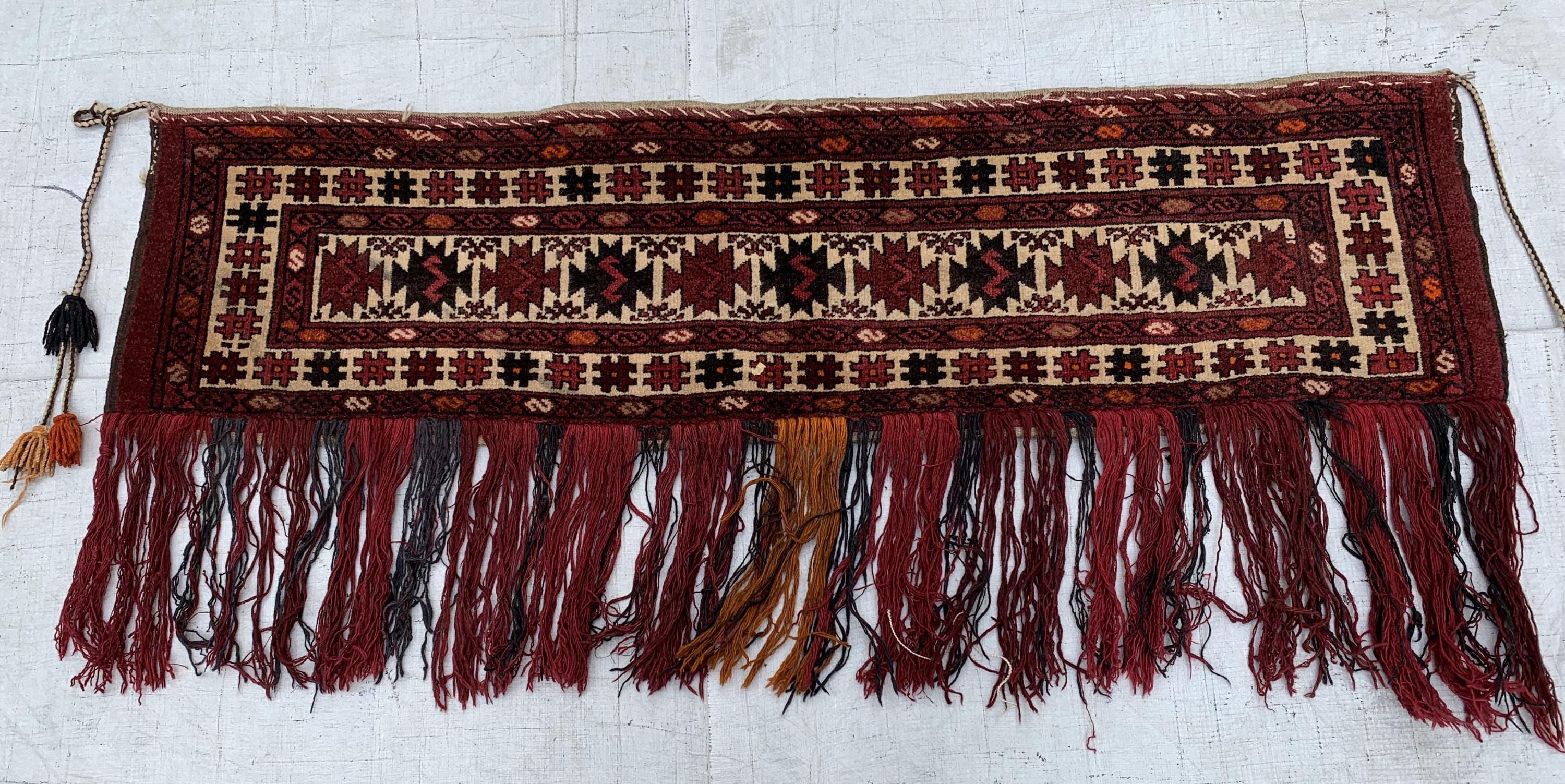 Wall Hanging Handmade Jalar – 3ft Decorative Tribal Textile | Vintage Boho Tapestry | Ethnic Wool Art for Home Decor