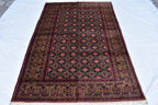 6x10 Hand-Knotted Sitara Naksha Rug | Authentic Afghan Wool Carpet | Oriental Area Rug, Rug for Dining Room, Bedroom Rug 9.8x6.5 ft