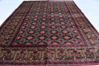 6x10 Hand-Knotted Sitara Naksha Rug | Authentic Afghan Wool Carpet | Oriental Area Rug, Rug for Dining Room, Bedroom Rug 9.8x6.5 ft