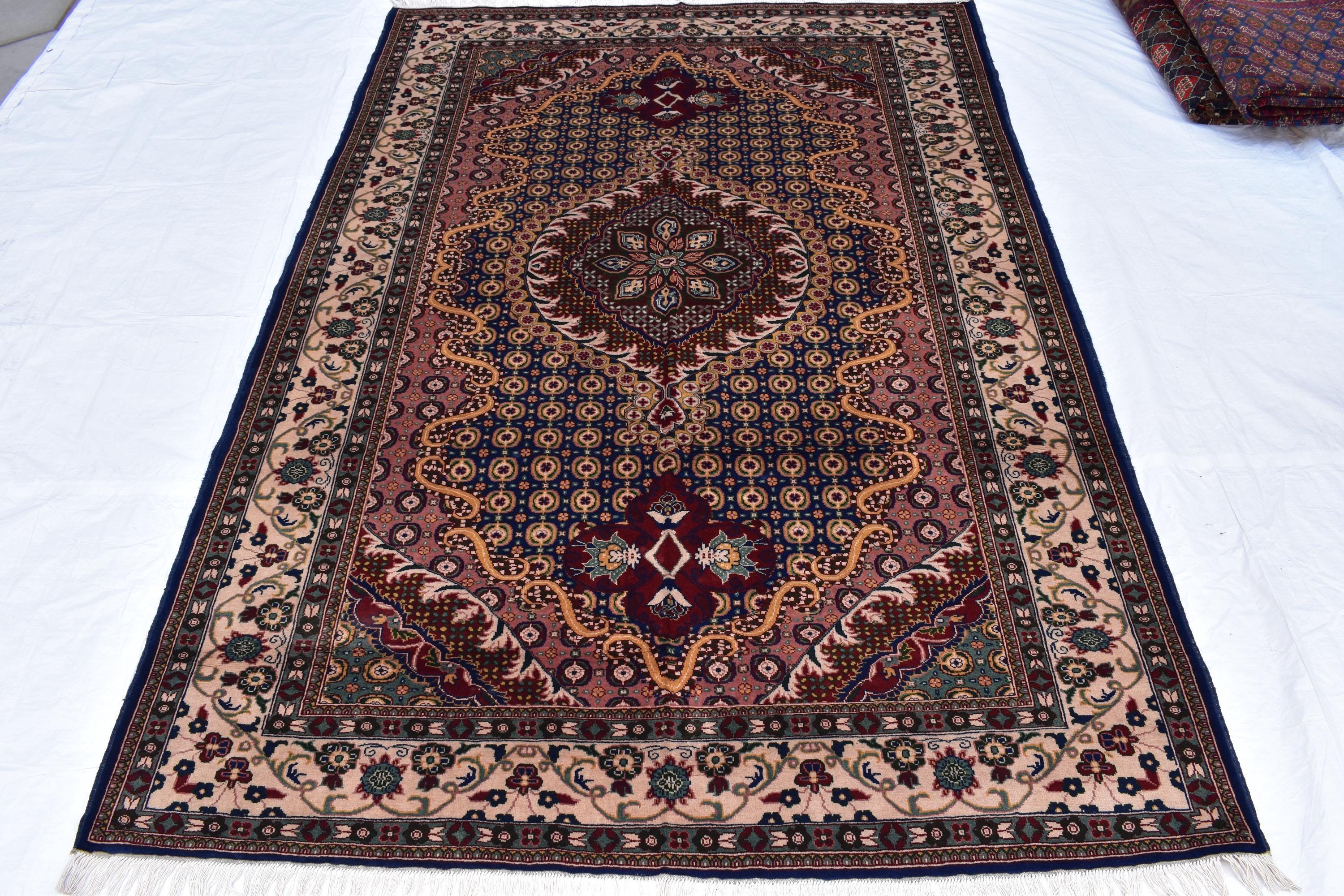 Stunning 6.7x9.9 ft Rezmahi Rug – Handmade Persian Tribal Design – Perfect for Living Rooms, Large Spaces – Durable Wool, Free Shipping