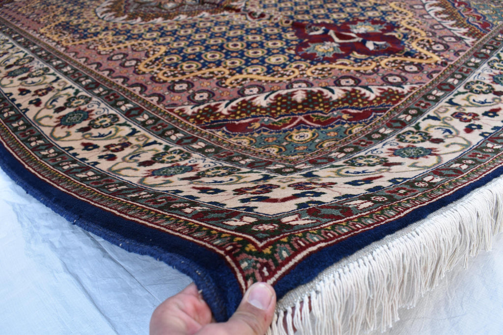 Stunning 6.7x9.9 ft Rezmahi Rug – Handmade Persian Tribal Design – Perfect for Living Rooms, Large Spaces – Durable Wool, Free Shipping