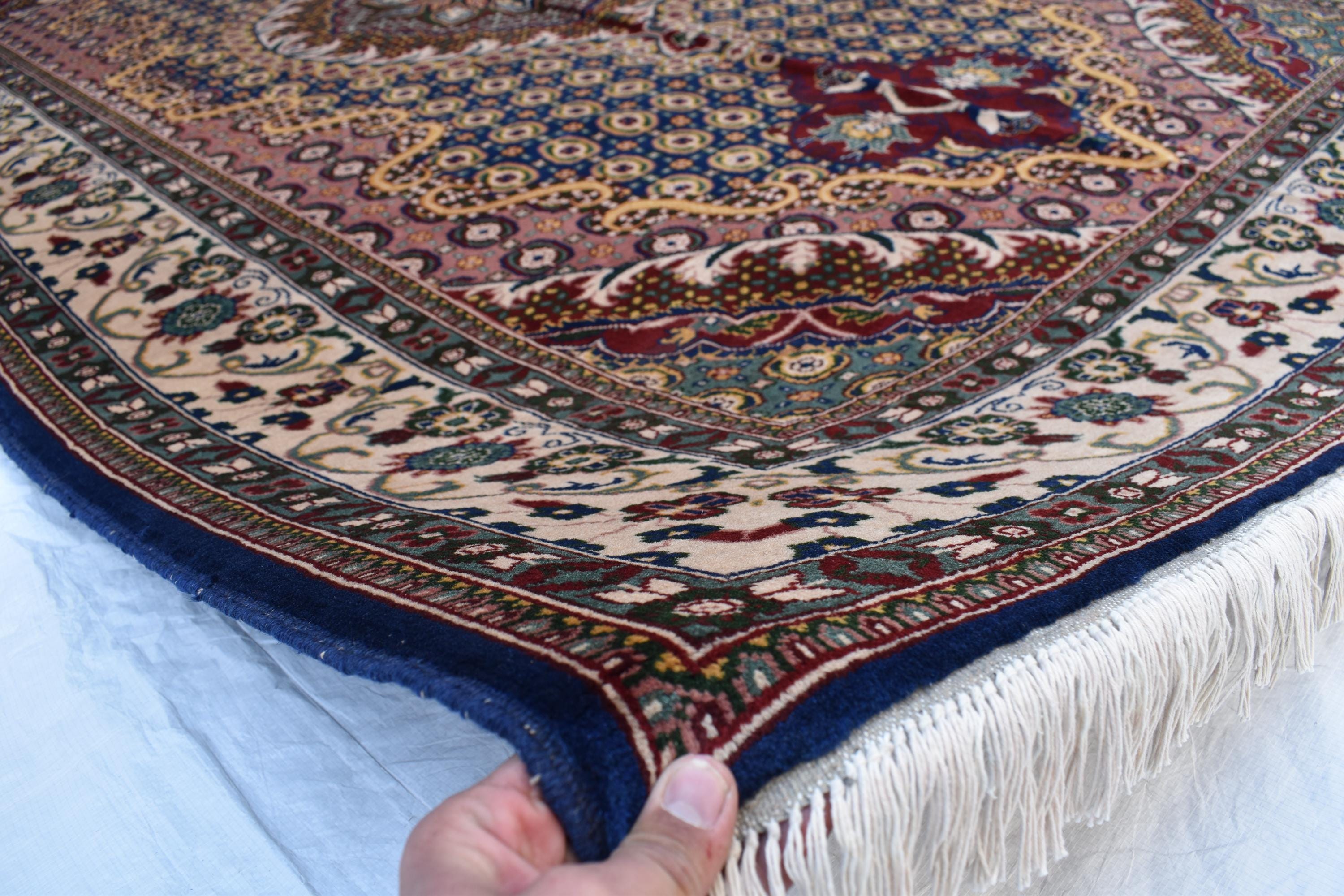 Stunning 6.7x9.9 ft Rezmahi Rug – Handmade Persian Tribal Design – Perfect for Living Rooms, Large Spaces – Durable Wool, Free Shipping