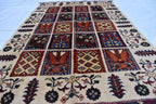 3x4 Ayni Rug Handmade Small Size, Traditional Tribal Design, Perfect for Cozy Spaces, Bedroom, Office 3.4x4.11 ft