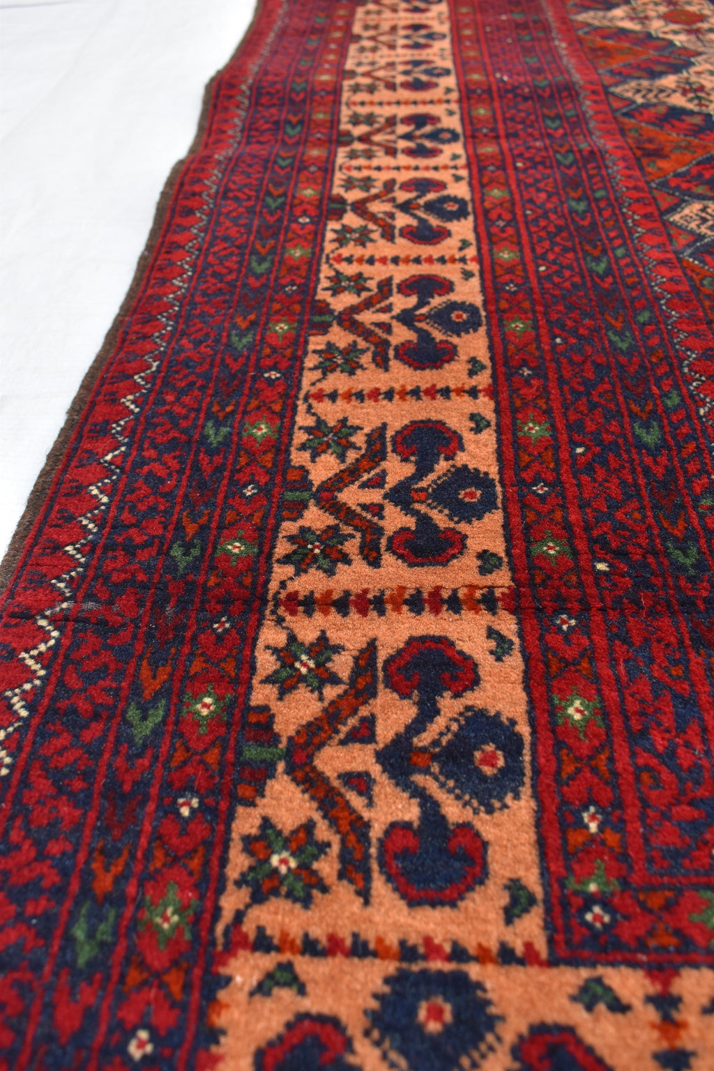 3x5 Handmade Afghan Sitara Naksha Rug - Red & Burgundy Wool Tribal Carpet - Vintage Bohemian Area Rug, Perfect for Bedroom, Office 5x3.5 ft