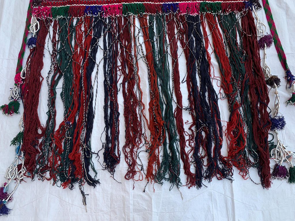 Wall Hanging Hand-woven Jalar with Long Tassels–4 Ft Wide Boho Decor |Cotton Macrame Wall Art | Perfect For Kitchen and Doorway or Bedroom.