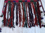 Wall Hanging Hand-woven Jalar with Long Tassels–4 Ft Wide Boho Decor |Cotton Macrame Wall Art | Perfect For Kitchen and Doorway or Bedroom.