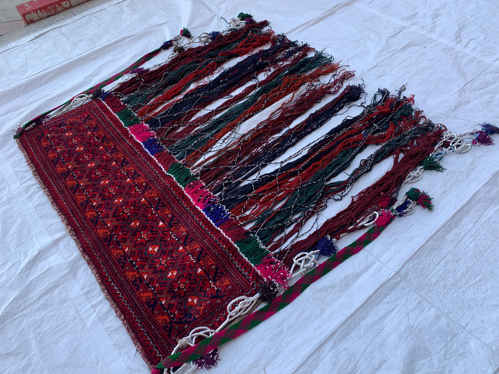 Wall Hanging Hand-woven Jalar with Long Tassels–4 Ft Wide Boho Decor |Cotton Macrame Wall Art | Perfect For Kitchen and Doorway or Bedroom.