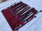 Wall Hanging Hand-woven Jalar with Long Tassels–4 Ft Wide Boho Decor |Cotton Macrame Wall Art | Perfect For Kitchen and Doorway or Bedroom.