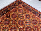 5x7 Handmade Khorjin Rug 6.8x4.11 ft – Tribal Wool Area Rug | Geometric Carpet | Oriental Afghan Decor | Living Room or Office Floor Rug