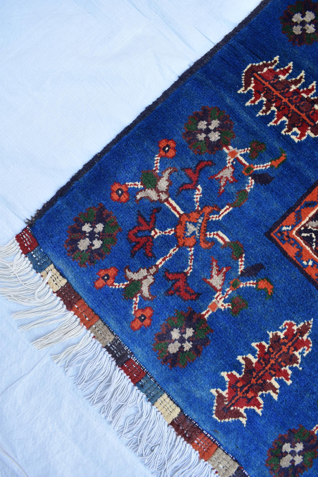 3x6 Handmade Navy Blue Ayni Rug – Timeless Elegance for Modern Interiors, Perfect for Bedroom, Living room and Hallways 3.1x5.7 ft