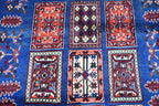 3x6 Handmade Navy Blue Ayni Rug – Timeless Elegance for Modern Interiors, Perfect for Bedroom, Living room and Hallways 3.1x5.7 ft