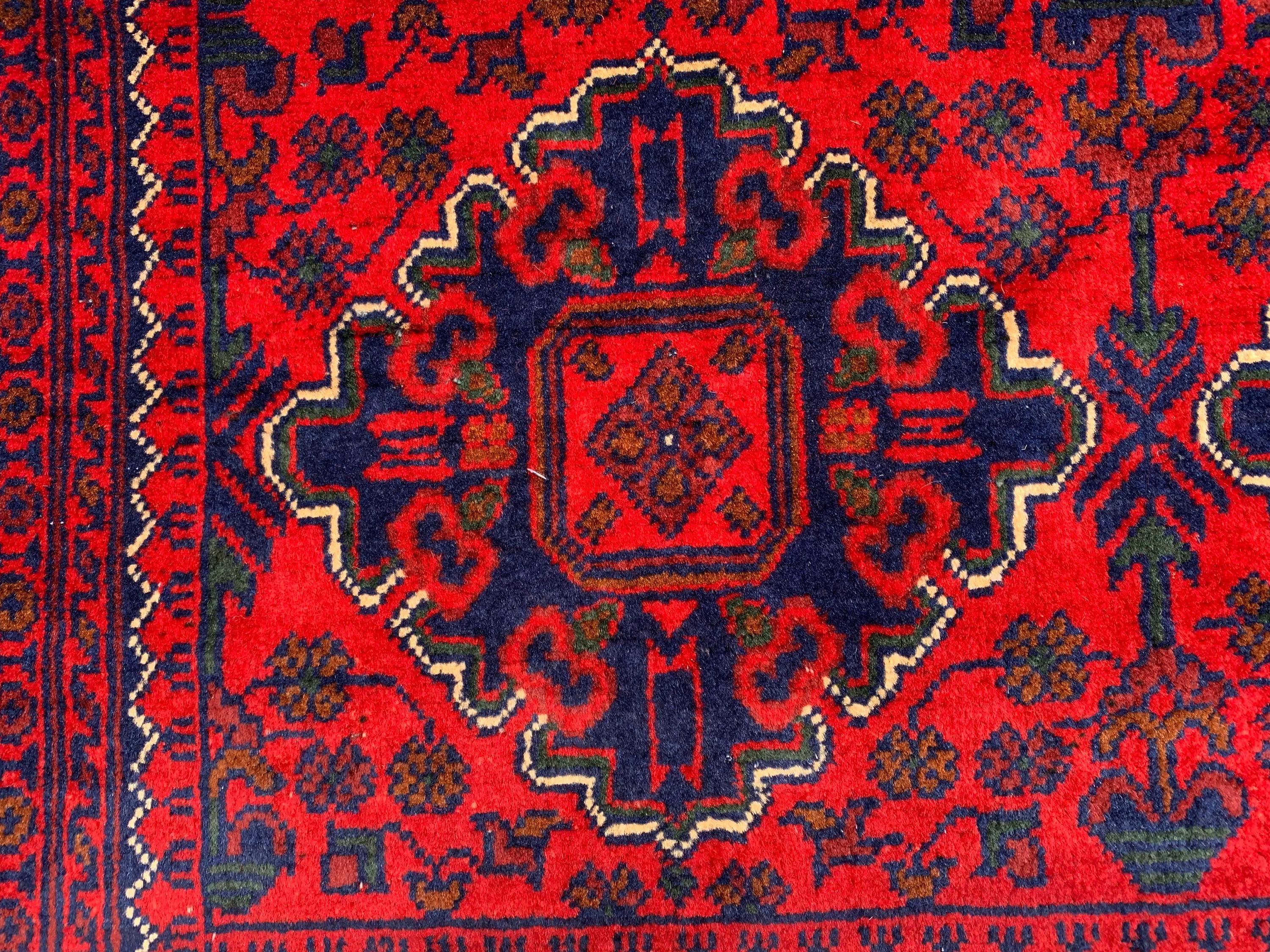 5x7 Turkmen Medium Area Rug, Afghan Handmade Bukhara Design Wool Red Rug, Living Room, 150x200 Dining Table Carpet, Vintage Style Rug
