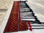 Hand-Knitted Morai Jalar Wall Hanging – 7 ft Length | Boho Home Décor, Wall Decor Rug for Kitchen, Living Room