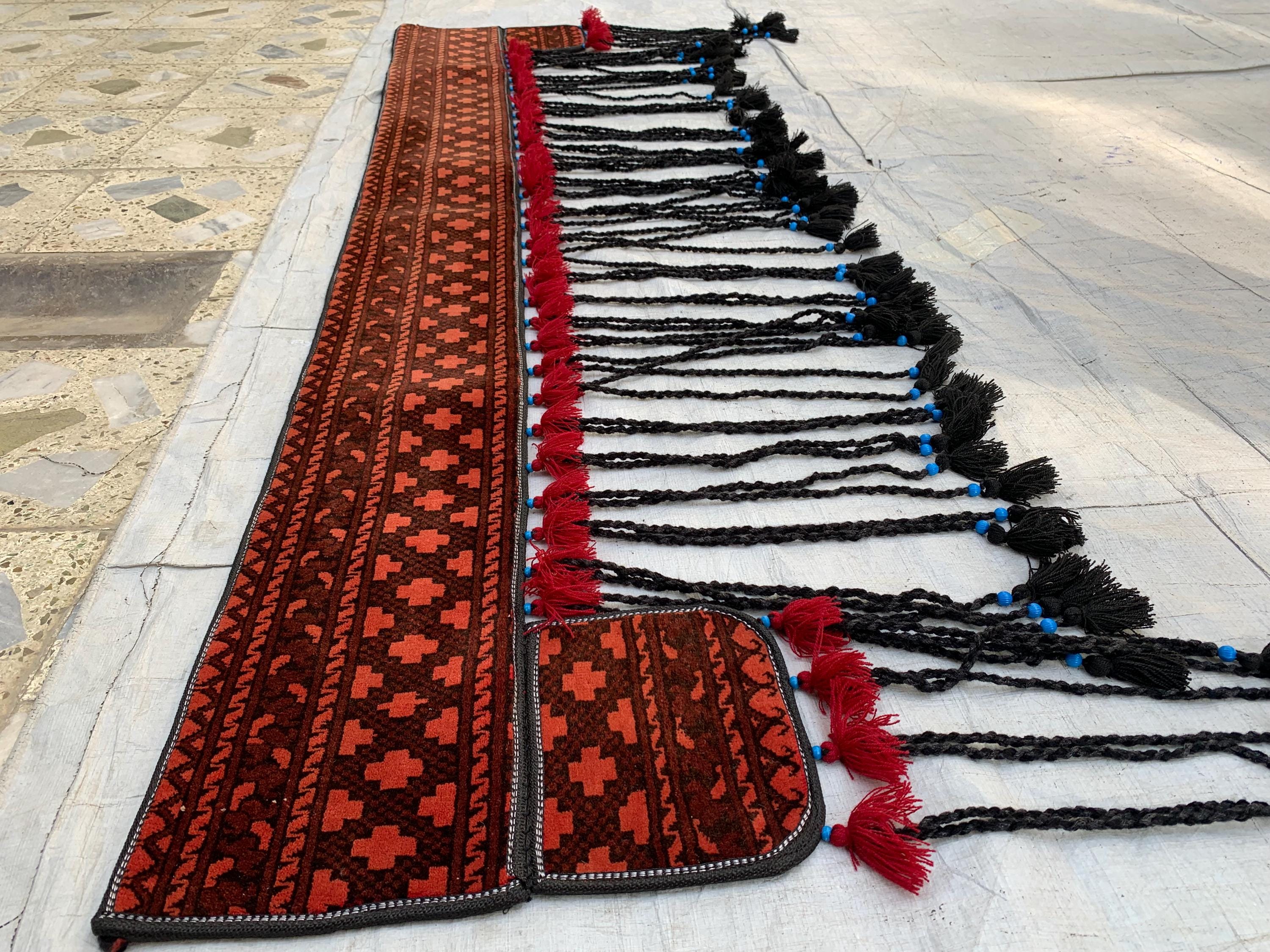 Hand-Knitted Morai Jalar Wall Hanging – 7 ft Length | Boho Home Décor, Wall Decor Rug for Kitchen, Living Room