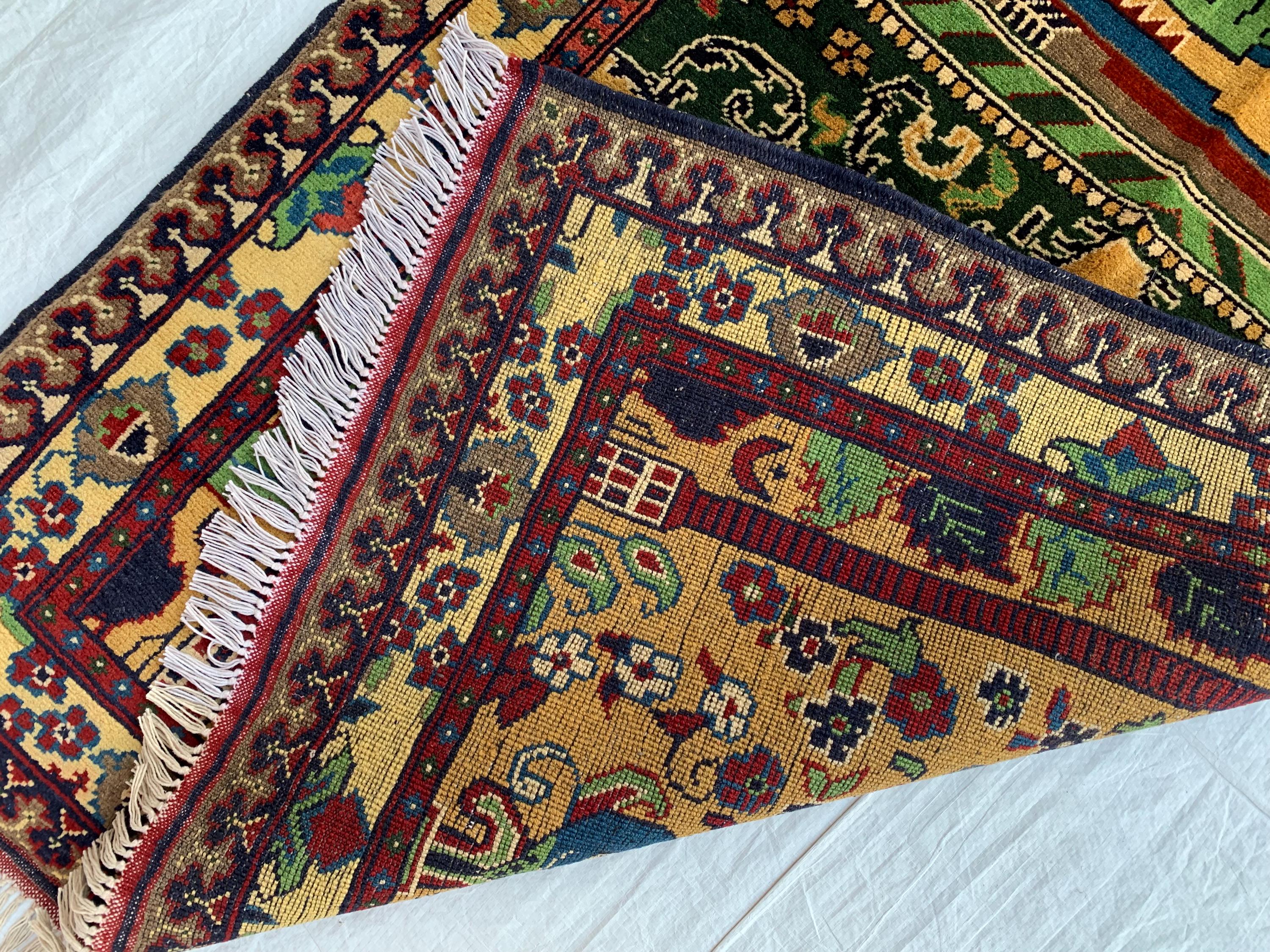 5x3.1 Handwoven Turkmen Tribal Prayer mat, Jai namaz, Wall Hanging Decorative Rug, Boho Home Decor